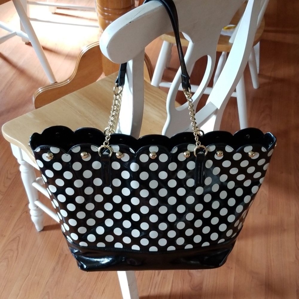 Betsy Johnson patent leather Large handbag/tote